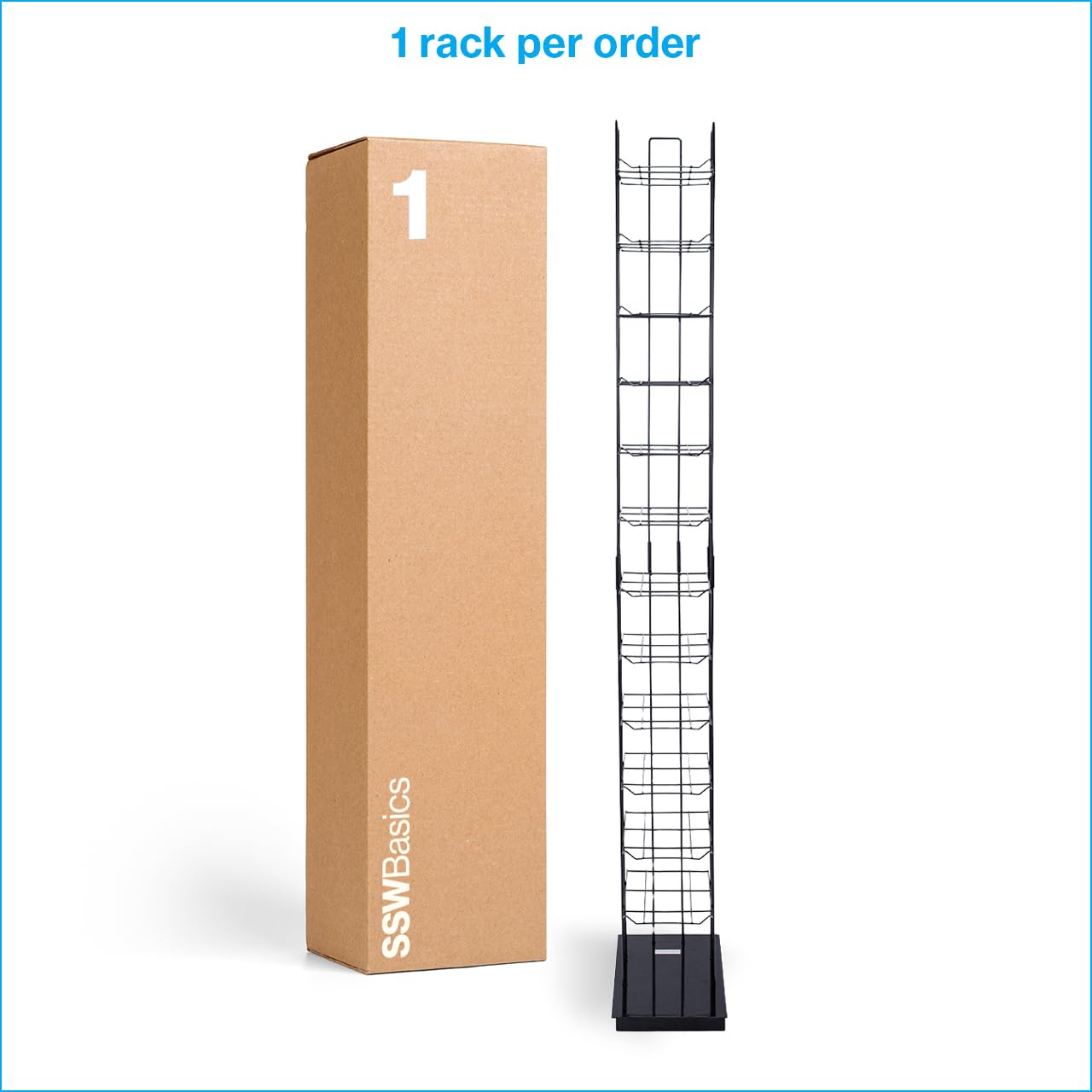 Amazon.com: SSWBasics Black Floor Standing Ball Cap Rack and Hat